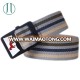 Simple classical unisex stripe cotton canvas belt