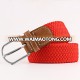 Red Cotton Pin Buckle Webbing Weaving Fabric Strap Belt